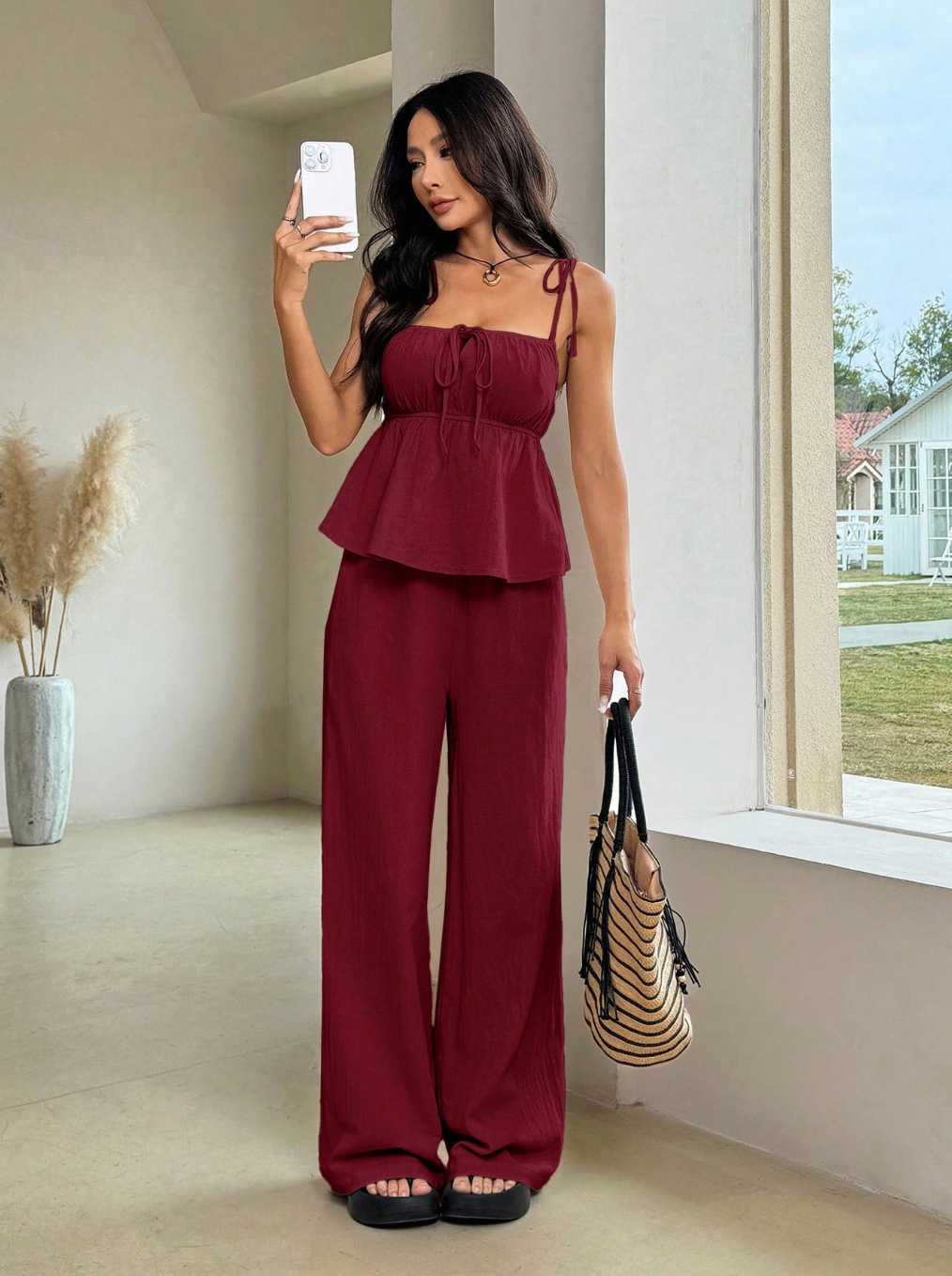 The Deep Wine Cotton Set Rich. Organic. Essential.