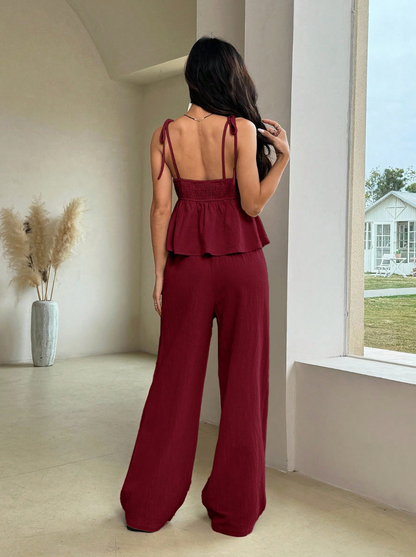 The Deep Wine Cotton Set Rich. Organic. Essential.